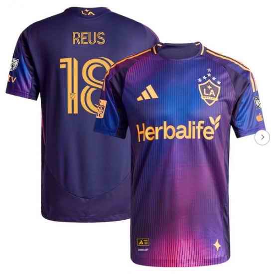 Mens LA Galaxy Marco Reus adidas Navy 2025 RIZON Authentic Player Jersey II
